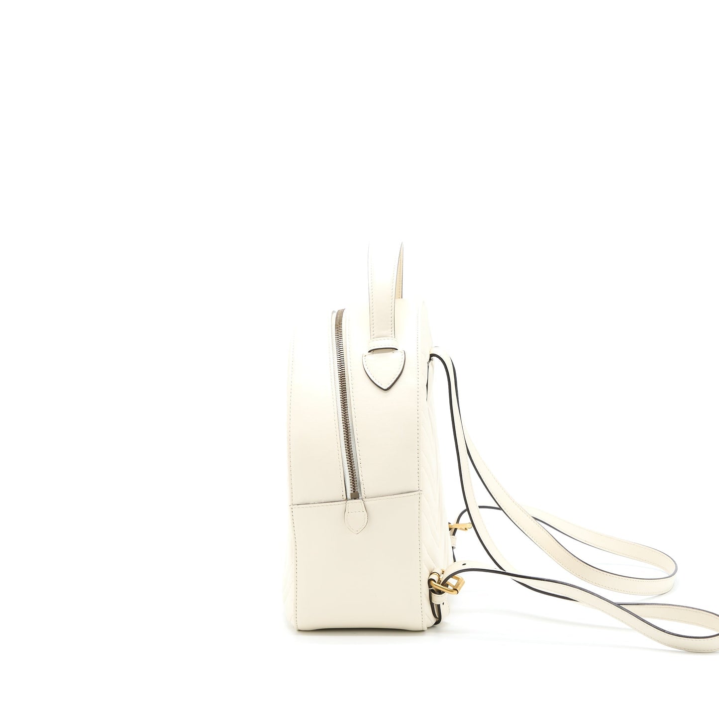 Gucci GG Marmont Backpack Calfskin White GHW TheLavvish Mart