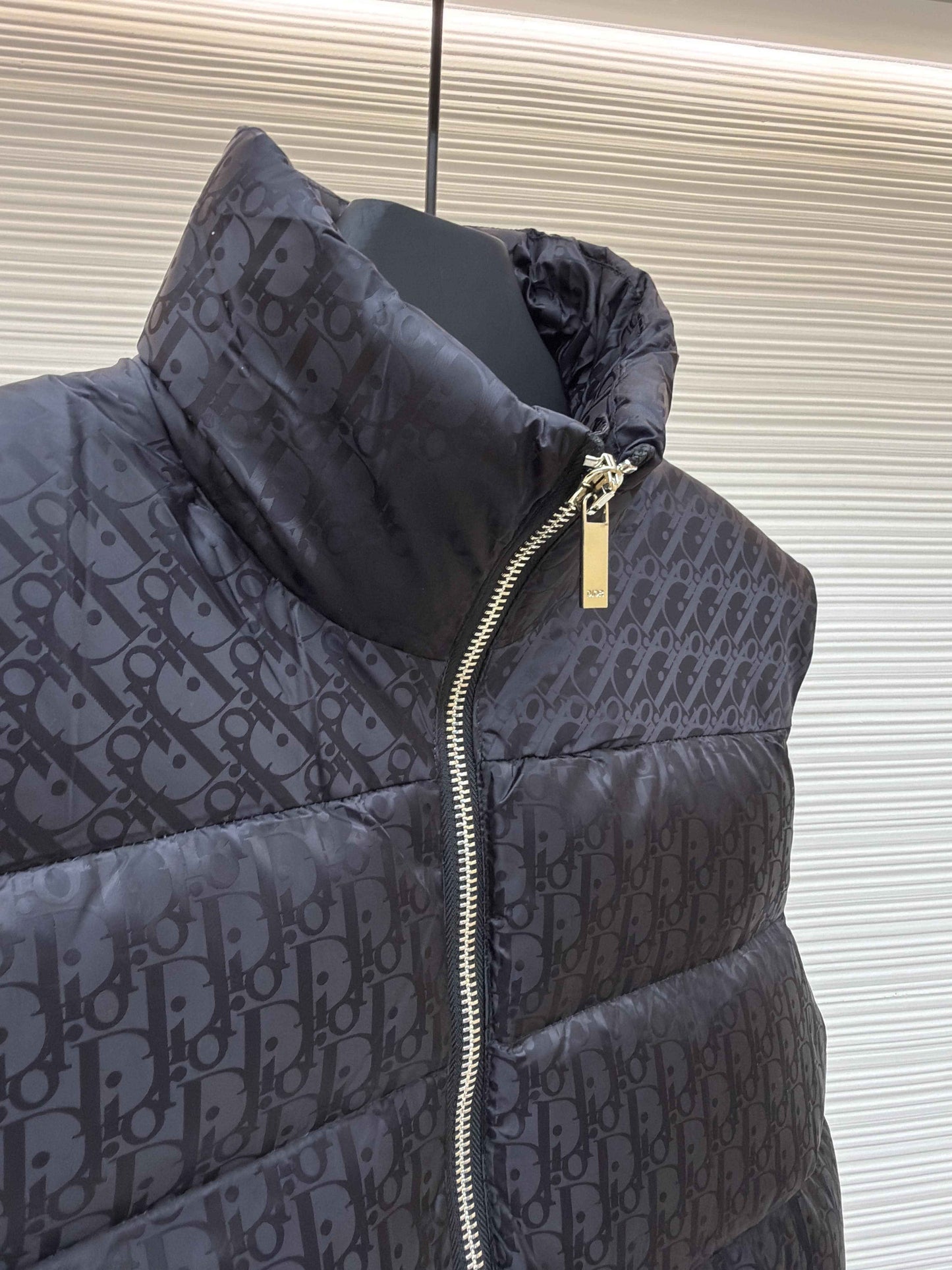 Dior Oblique Black Technical Jacquard Down Vest