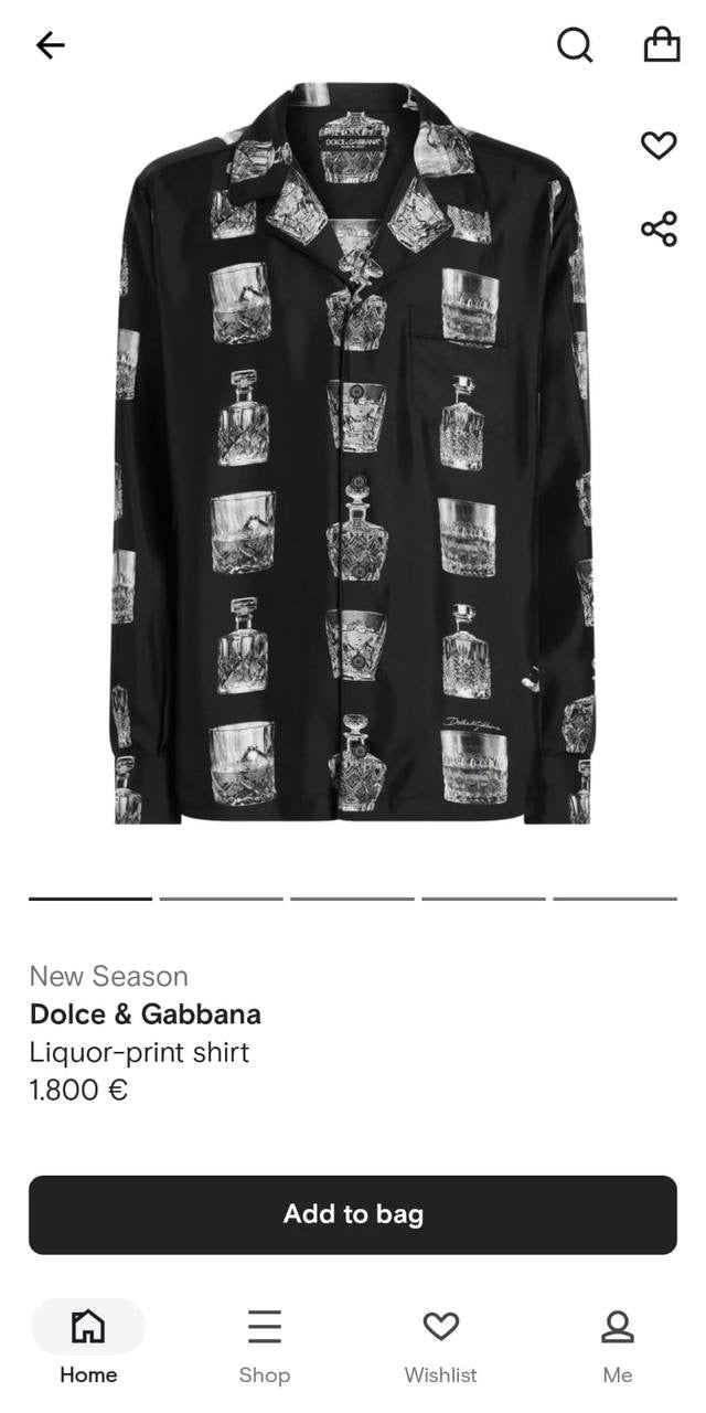 D&G Streetwear Luxury Shirt 1984