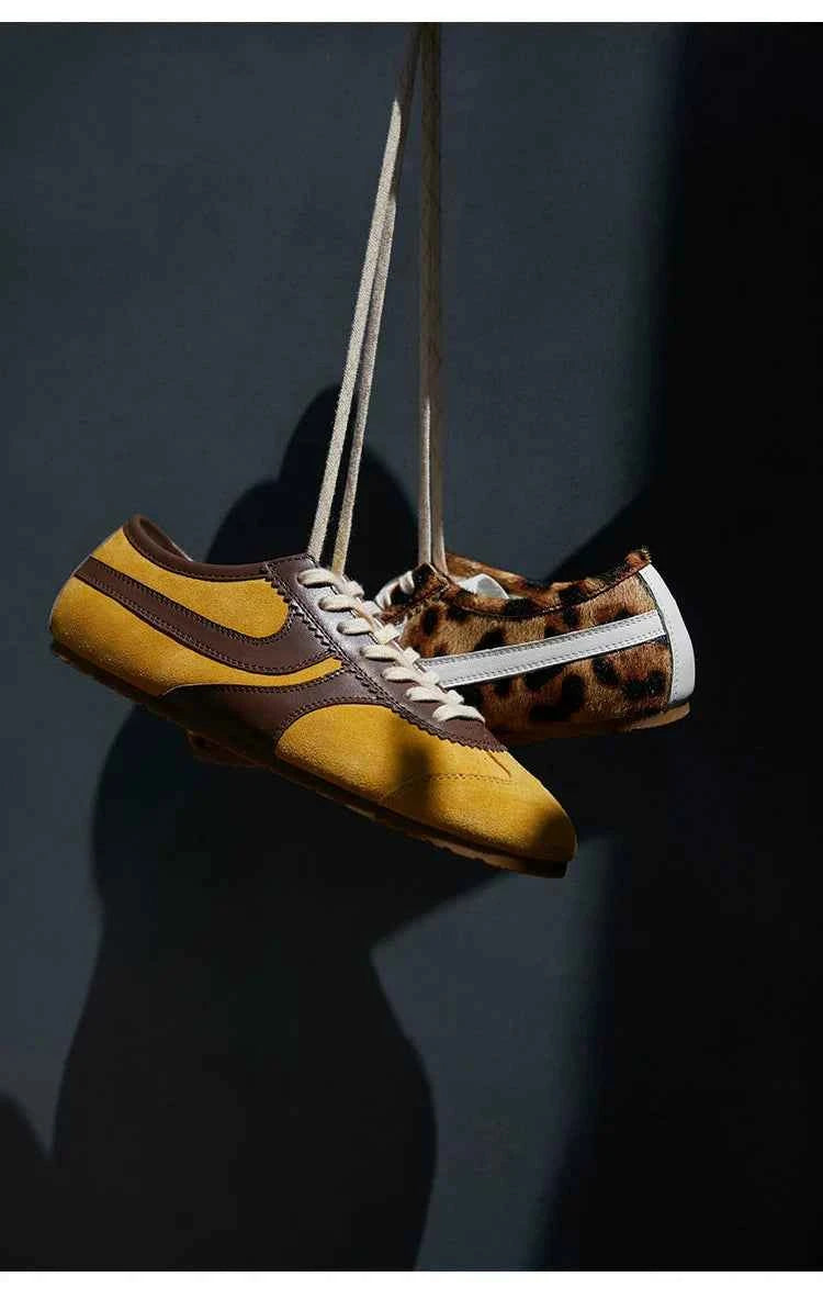 Leopard Print Retro Sneakers