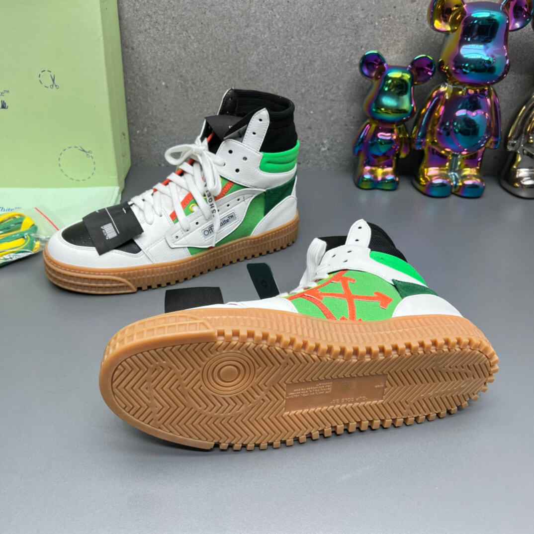 Off-White Off-Court 3.0 White Green High-Top Sneaker