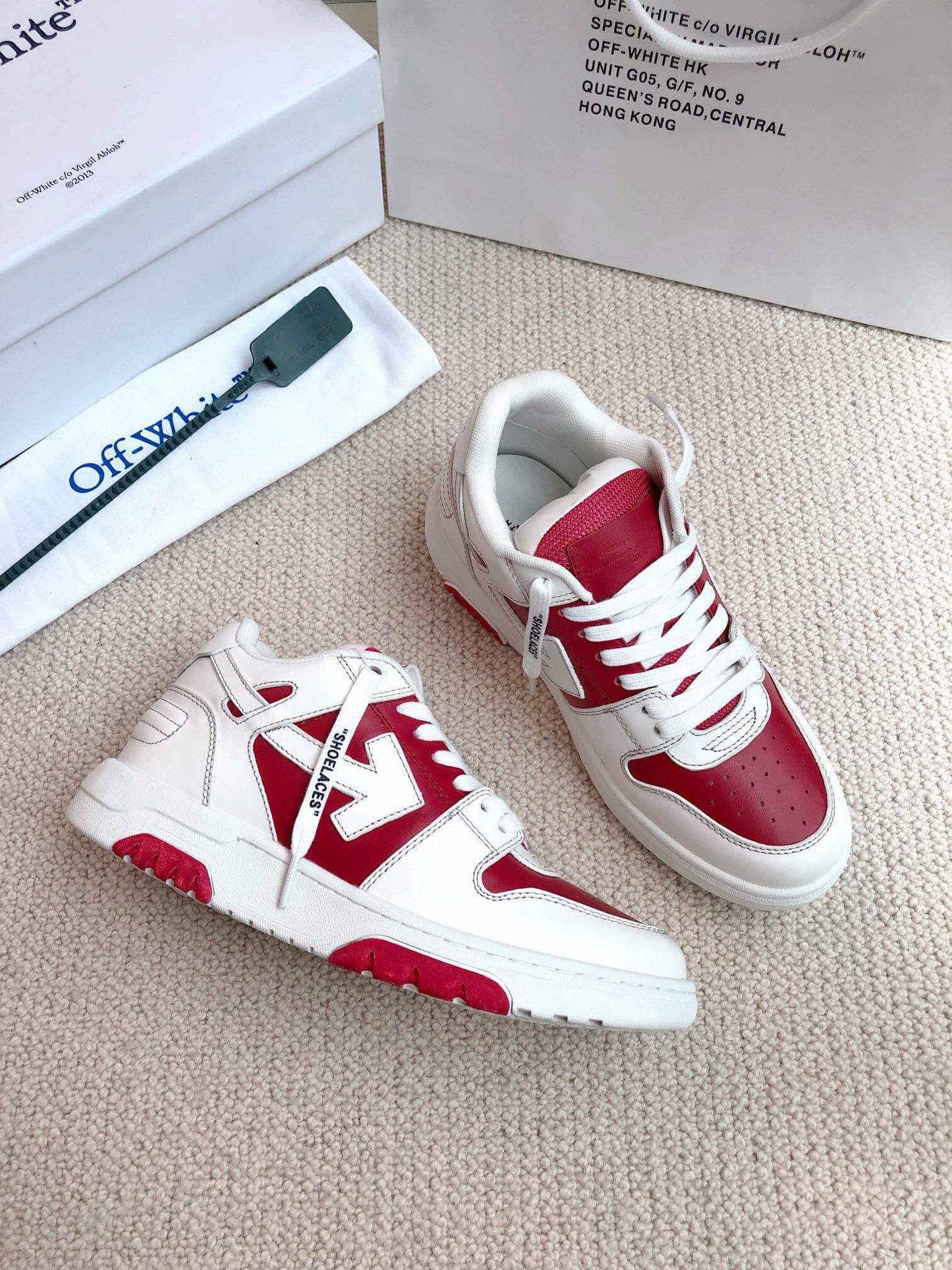 Off-White Out of Office 'White Red Gum' Sneaker