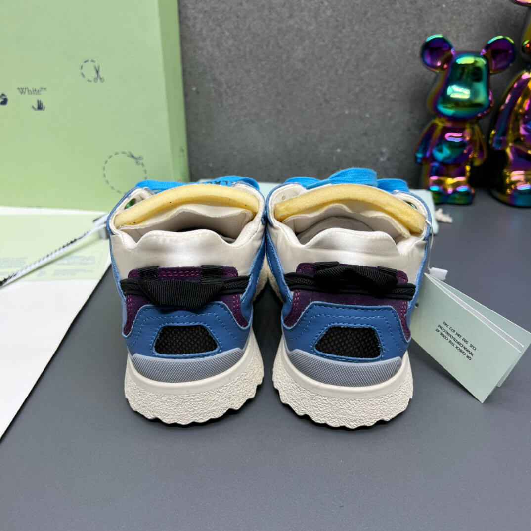 Off-White 'Blue Black' Sponge Mid Top Sneaker