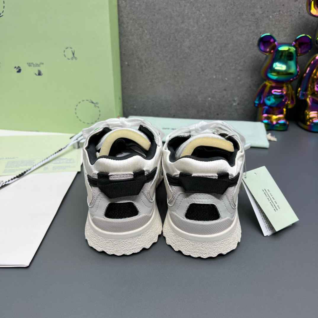 Off-White 'White Black' Sponge Mid-Top Sneaker