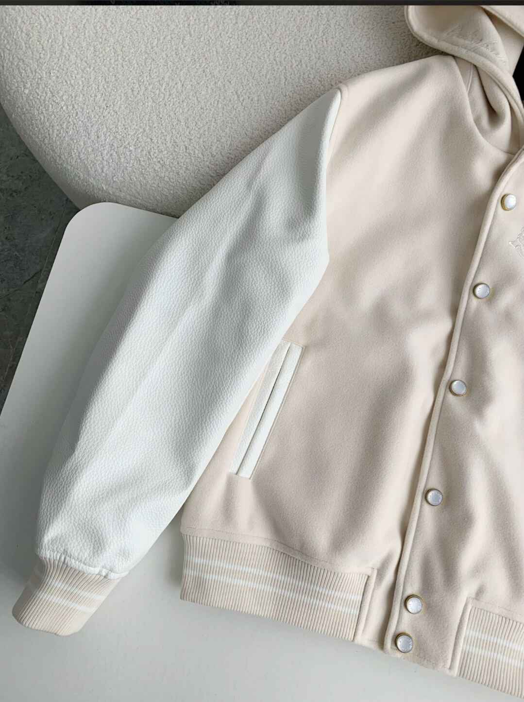 Premium Calfskin Nautical Varsity Jacket