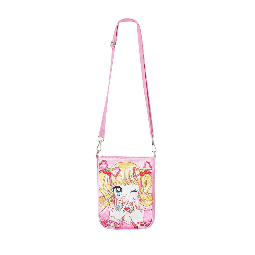Pink Mini Anime Girl Phone Bag - Wolvess
