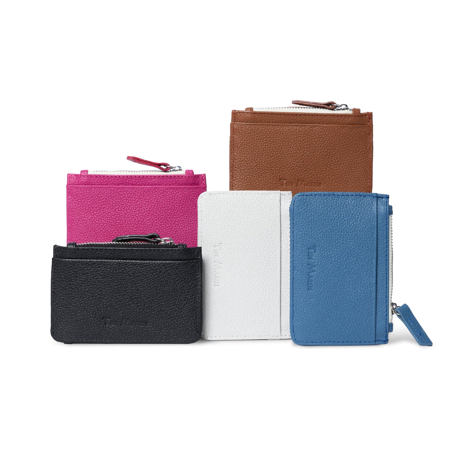 Georgie Leather Card Case Tin Marin Brand