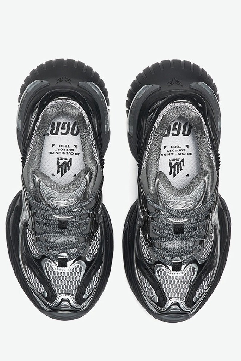Scorpio Series Mesh Platform Running Sneakers - Wolvess