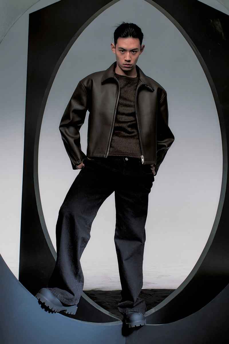 Triple Black Matte Platform Derby Shoes with Lug Sole