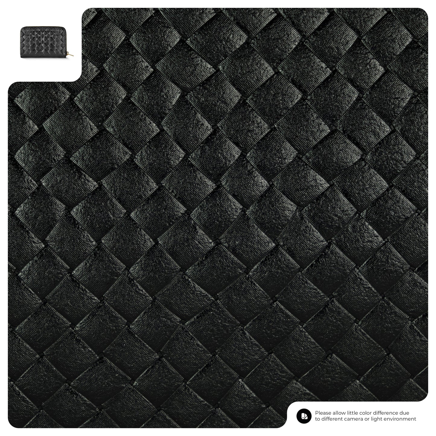 Italian Genuine Weave Metallic Suede Wallet 650988 TAKEASY