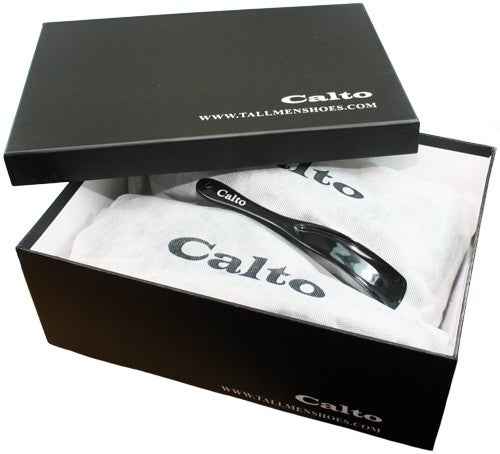 CALTO Zipper High-Top Biker Boots - 3.3 Inches - G6252 Tallmenshoes.com