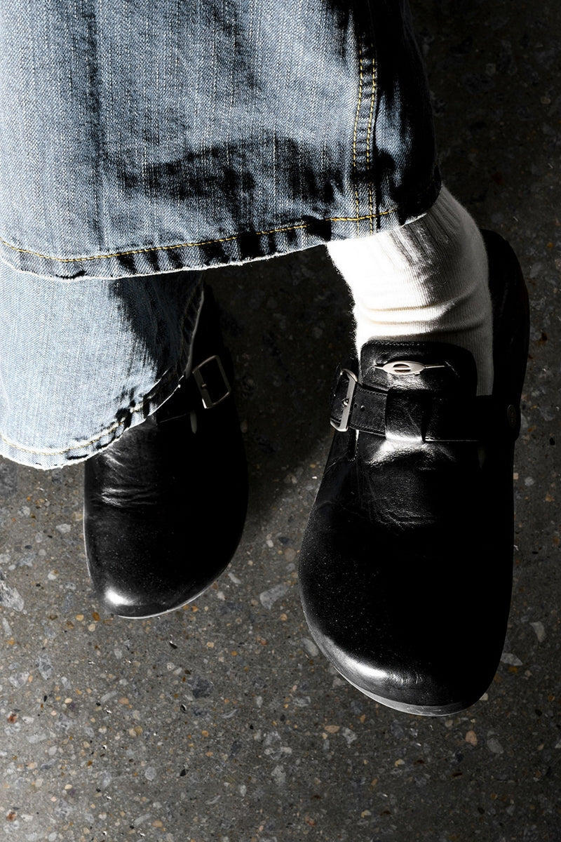 Buckle Cork Sole Clogs - Wolvess