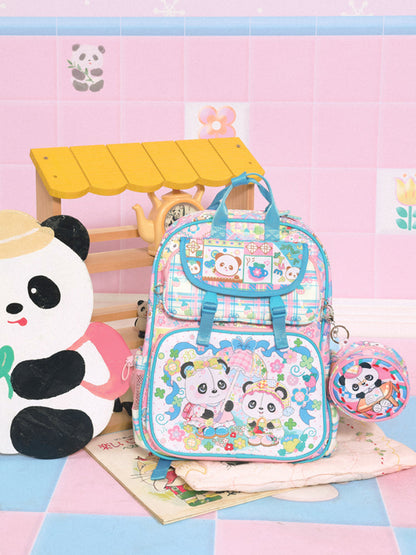 Sweet Panda Tea Adventure School Backpack - Wolvess