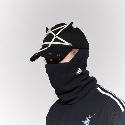 Pentagram Strap Military Cap - Wolvess
