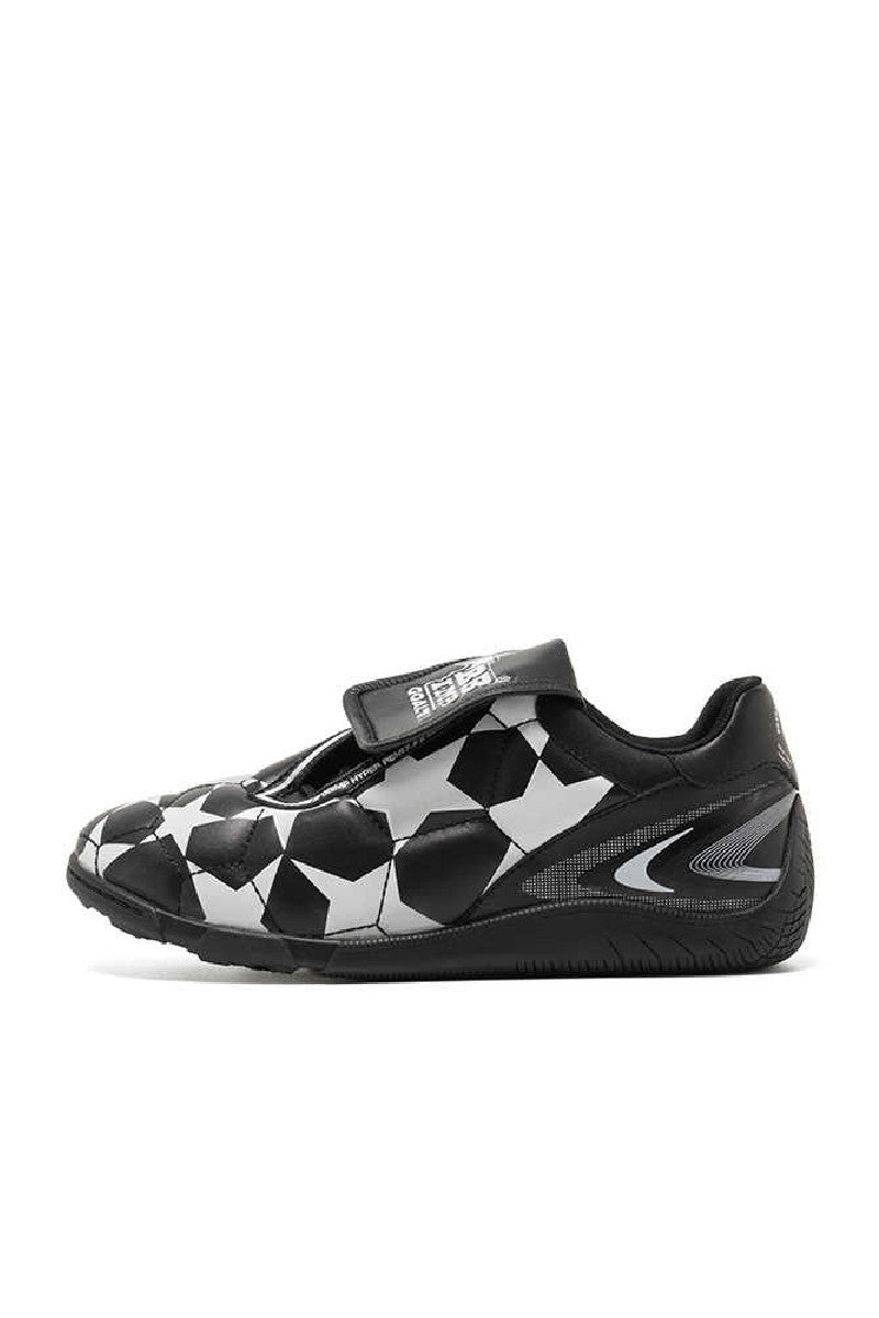 Black White Star Velcro Soccer Shoes - Wolvess