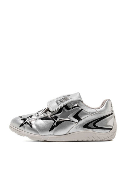 Silver Star Velcro Athletic Sneakers - Wolvess