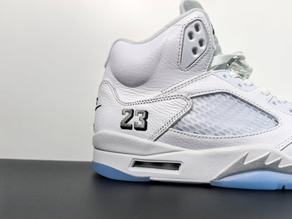 Air Jordan 5 OG White Metallic Luxury Urban Wear