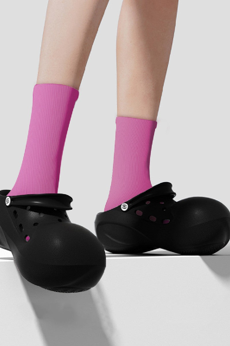 Round Platform Clogs - Wolvess