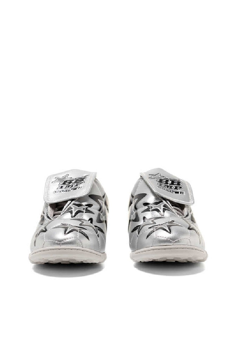 Silver Star Velcro Athletic Sneakers - Wolvess