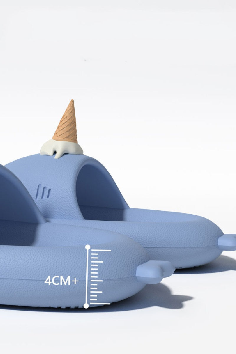 Ice Cream Shark Slippers - Wolvess