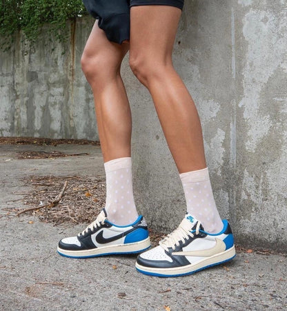 Custom Air Jordan 1 Low Fragment x T-Scott - DM7866-140 SneakerNational