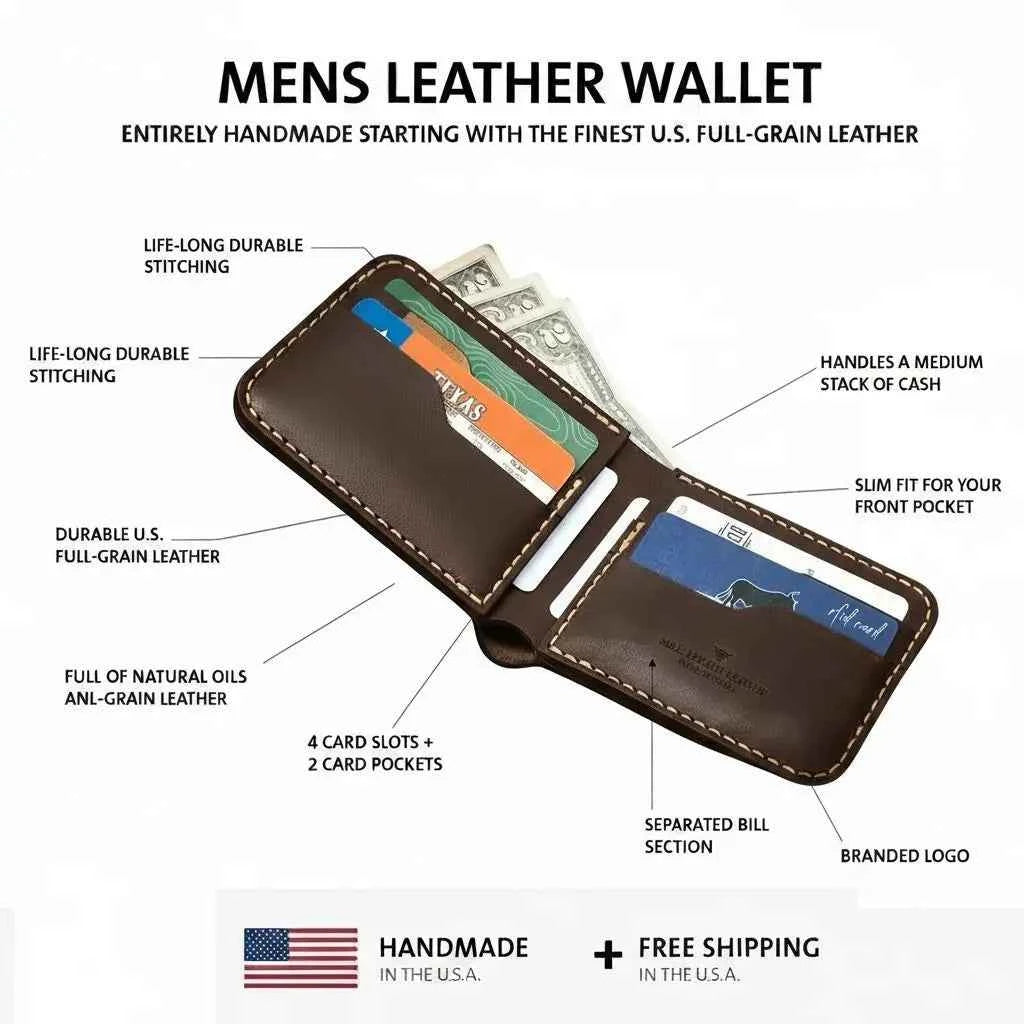 Rio Grande Bifold Wallet - Walnut Brown