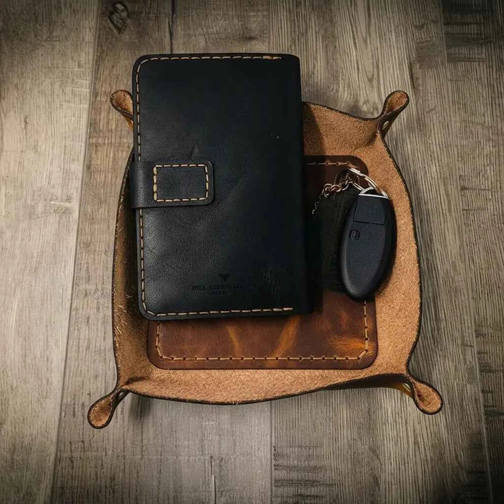Valet Tray - Chestnut Bull Sheath Leather