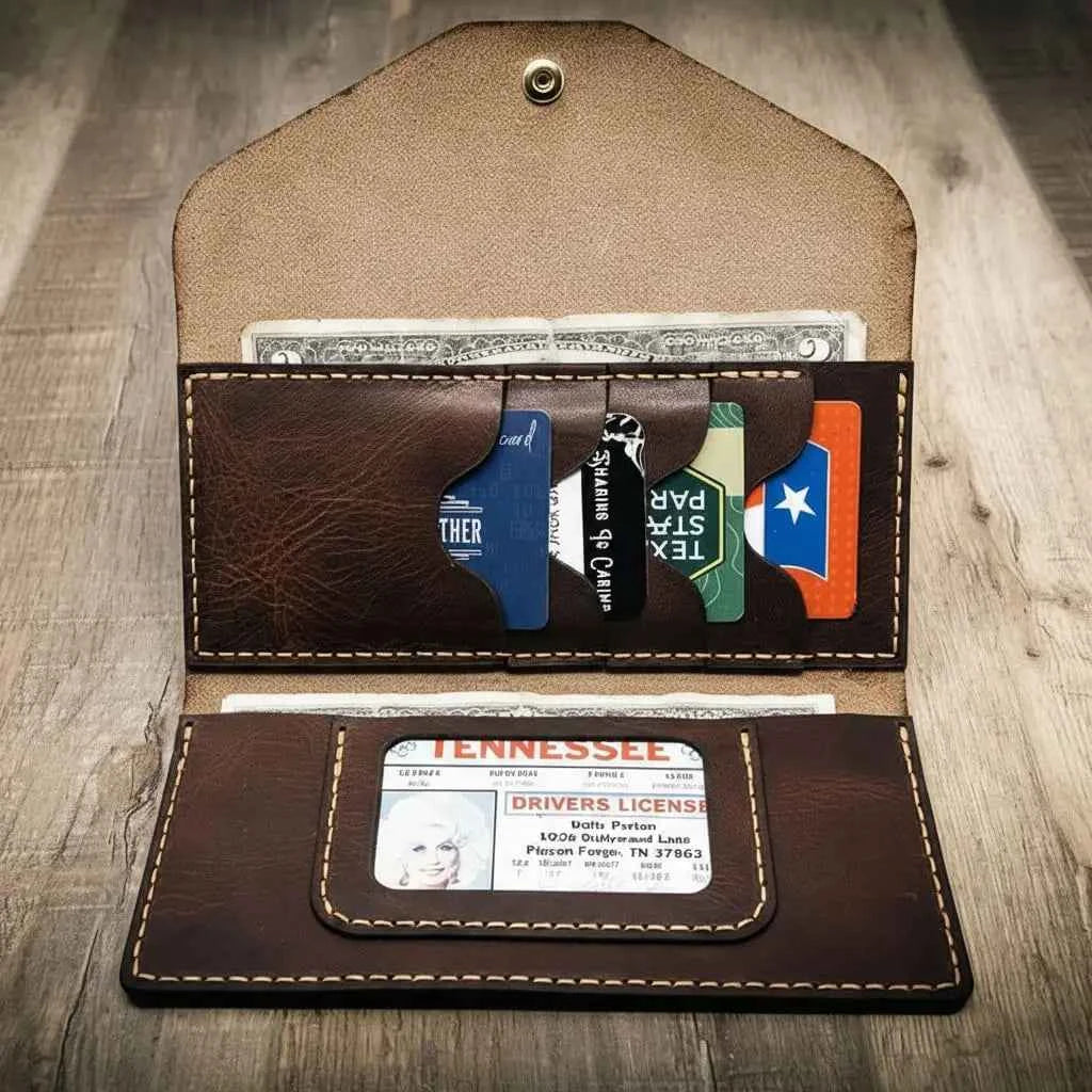 Sugar Land Clutch Wallet - Walnut