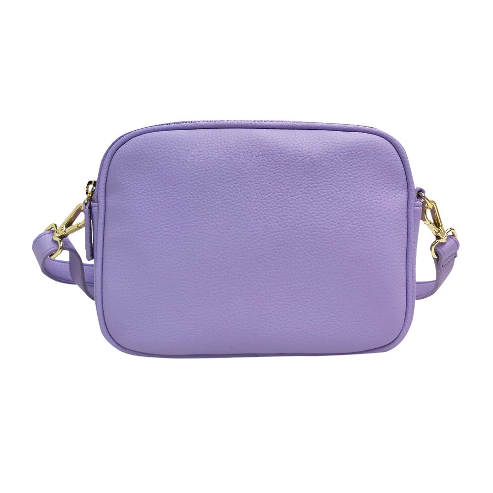 Genuine Leather Double Zipper Crossbody MiamiLeathers.com