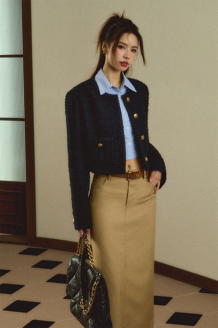 Luxury Leather Logo Belt: Designer Slim Strap with Signature Buckle - Wolvess