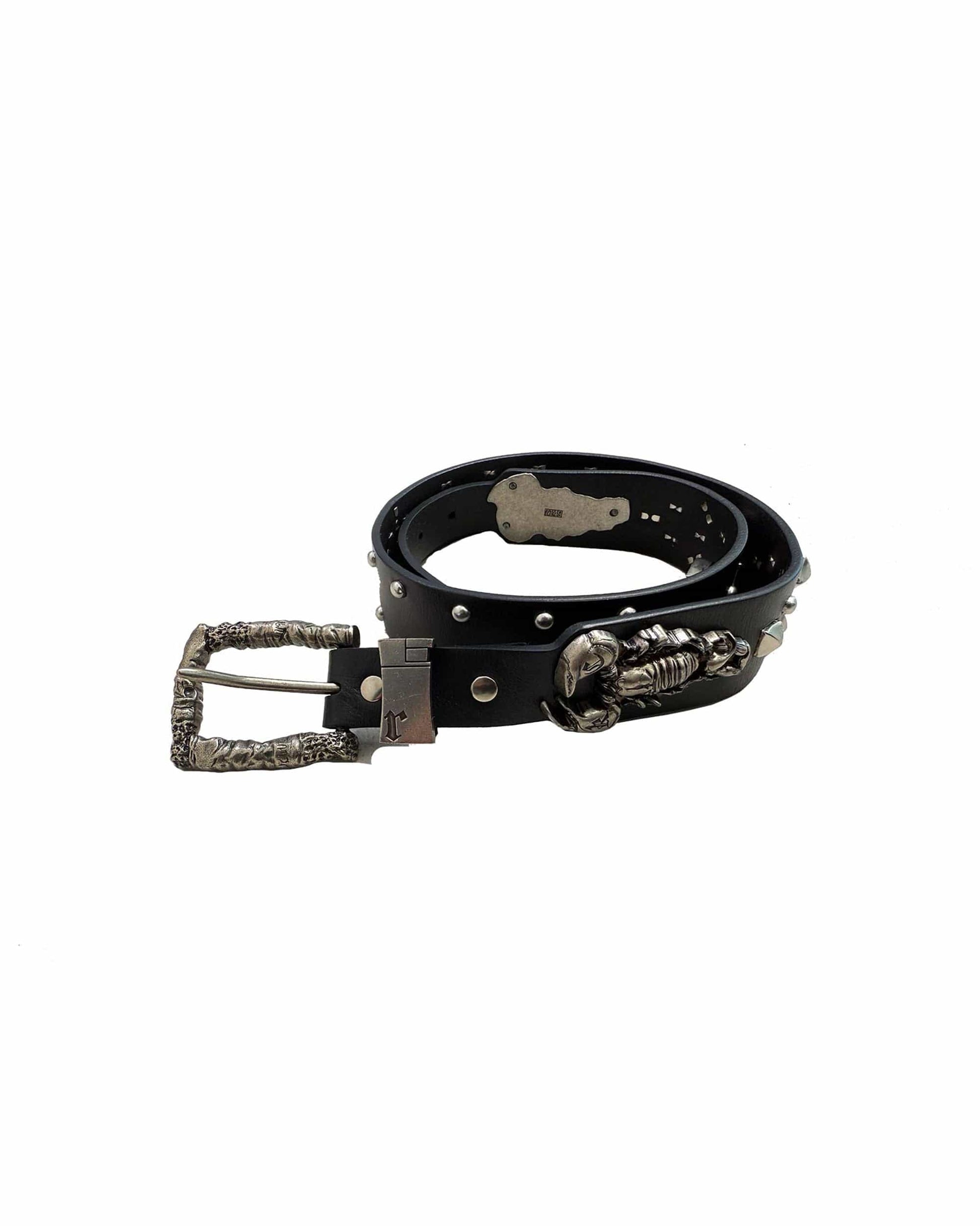 Studded Leather Scorpion Belt - Wolvess