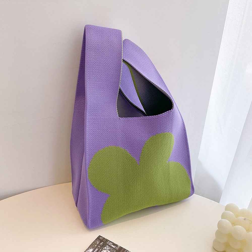 Retro Pattern Knitted Handbag