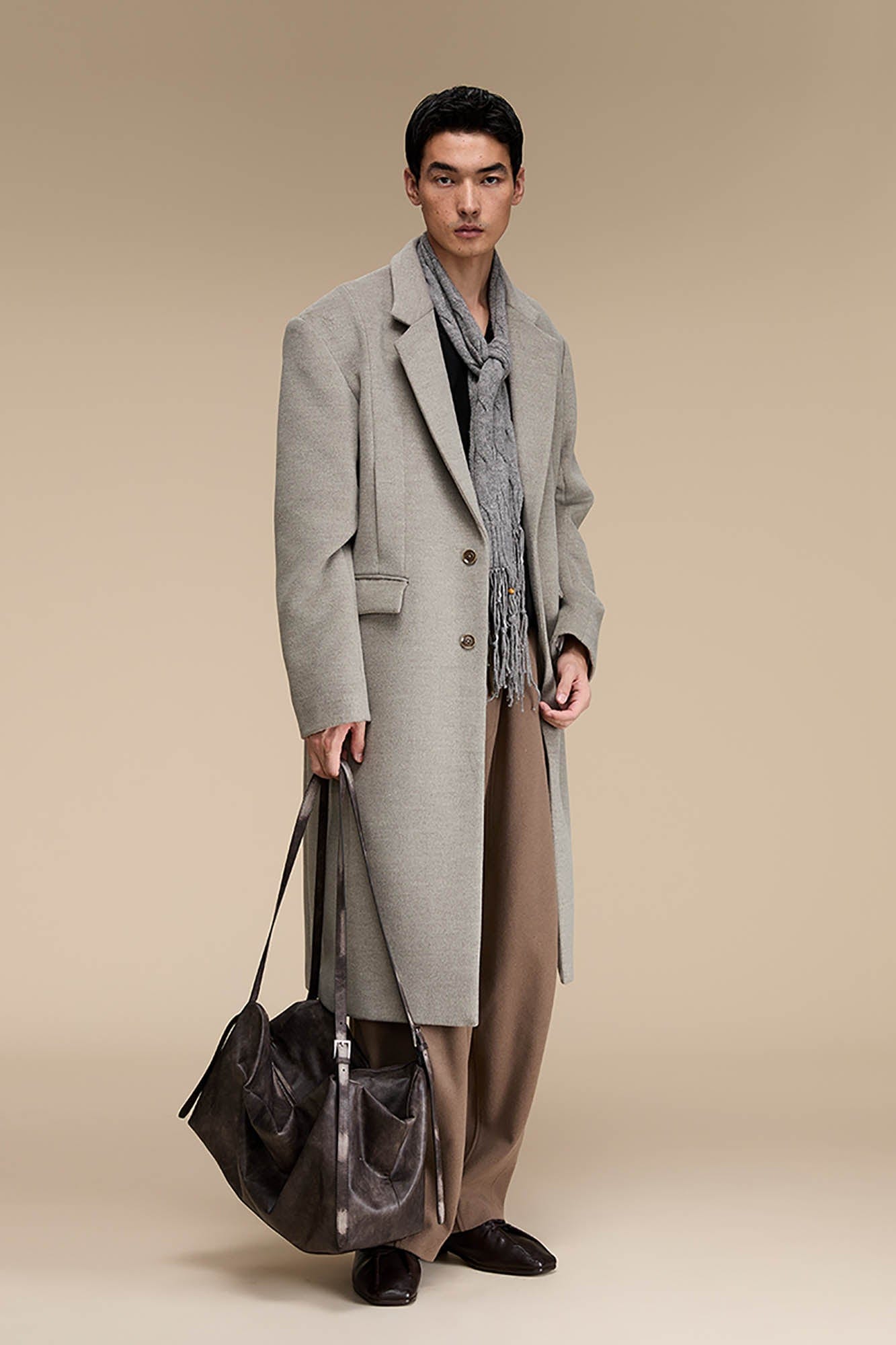 Distressed Leather Hobo Bag - Wolvess