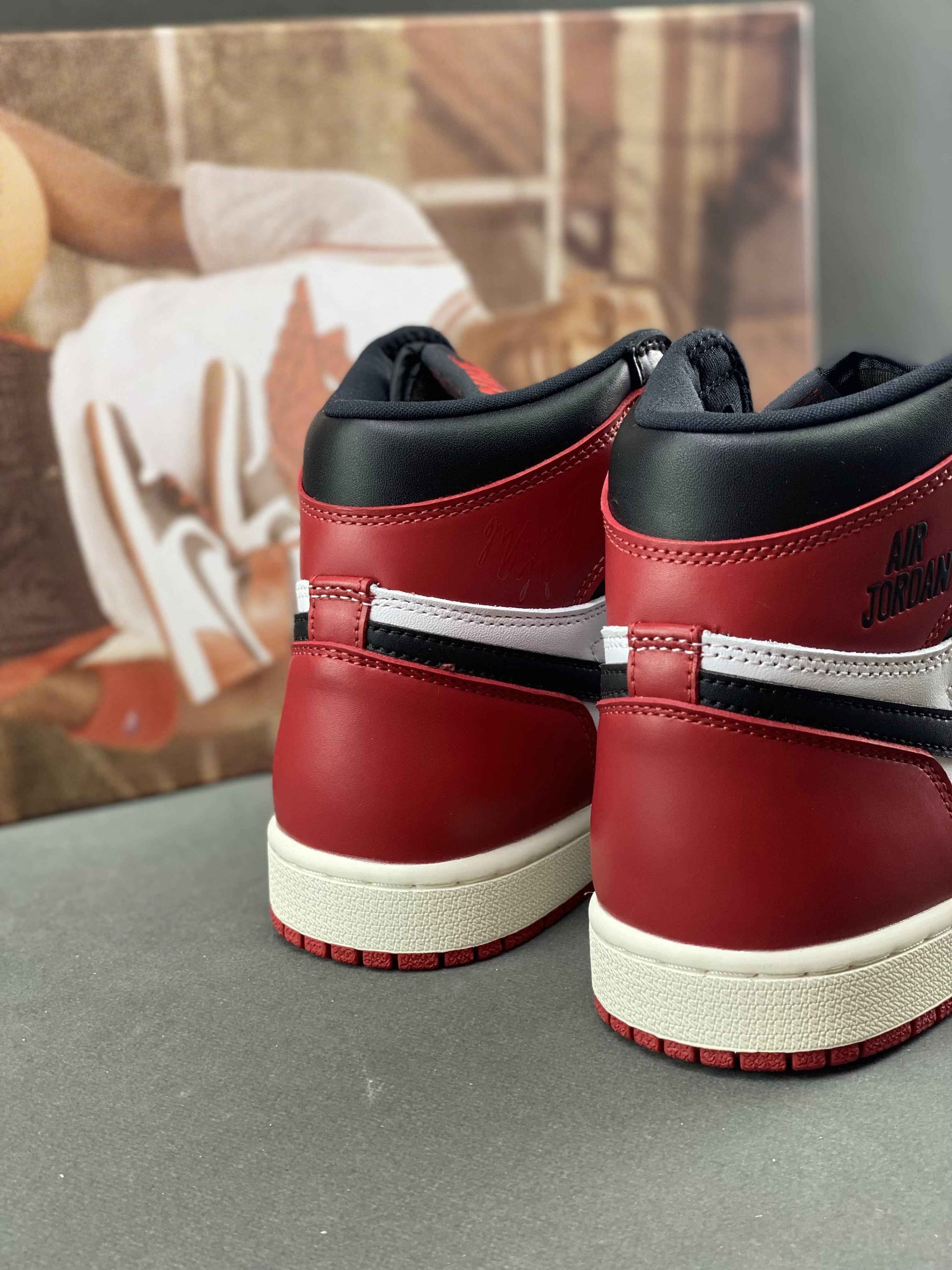 Custom Air Jordan 1 High OG“Black Toe Reimagined”