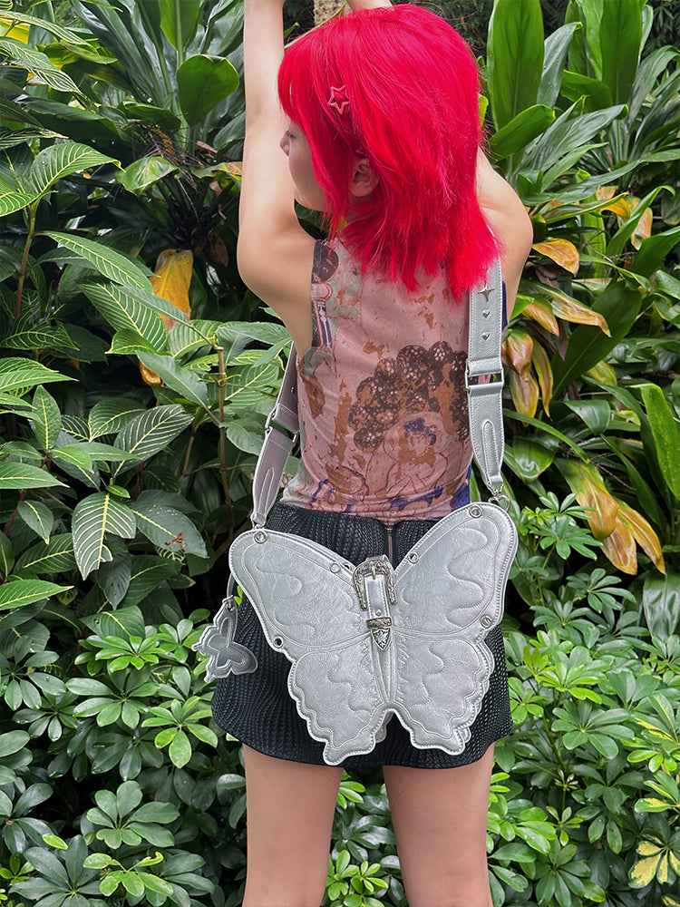 Three-Dimensional Punk Butterfly Shape Bag