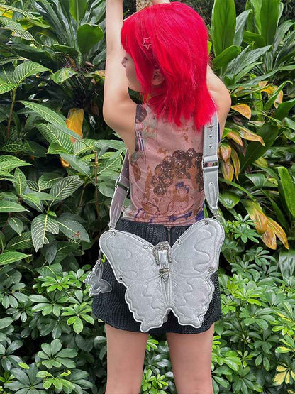 Three-Dimensional Punk Butterfly Shape Bag