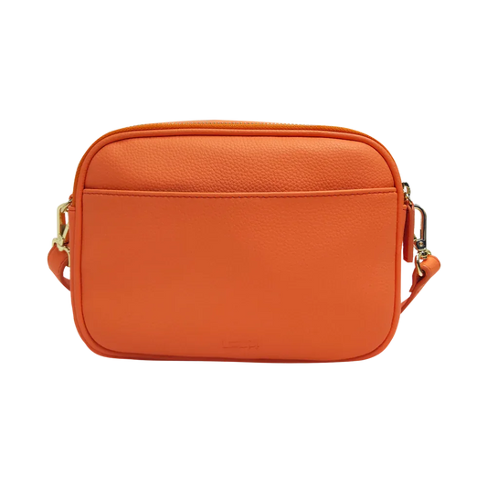 Genuine Leather Double Zipper Crossbody MiamiLeathers.com