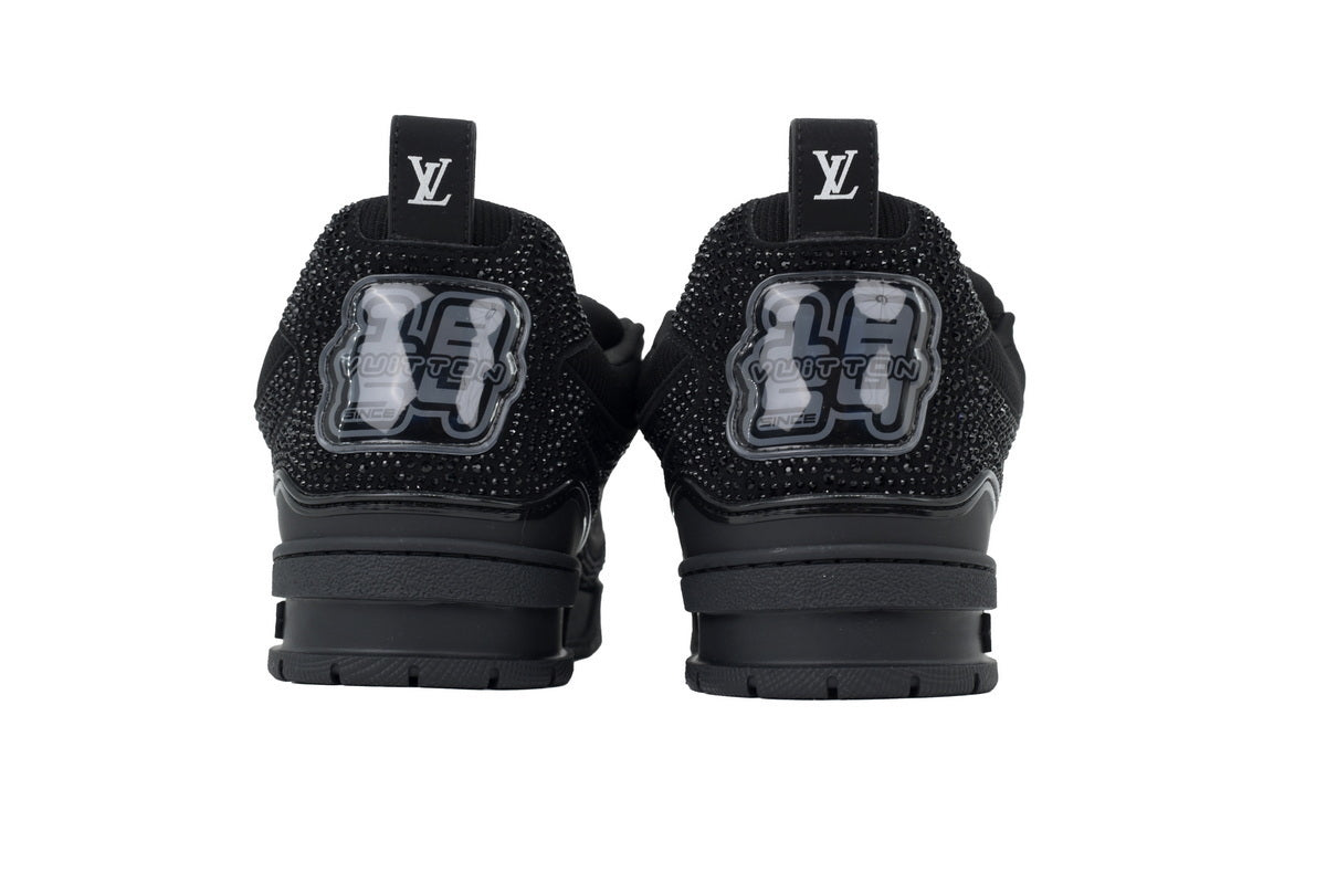Monogram All Black Diamond Surface Monogram Sneaker