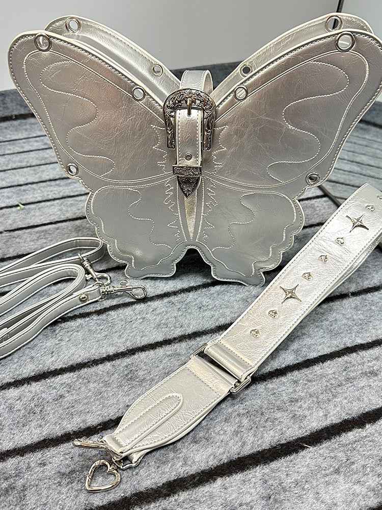 Three-Dimensional Punk Butterfly Shape Bag