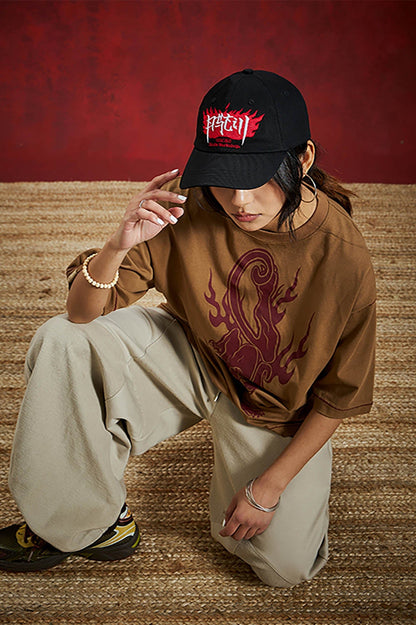 Flame Logo Baseball Cap - Wolvess