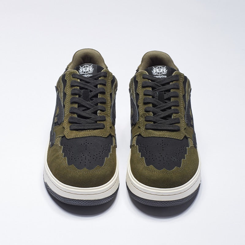 Pattern Platform Sneakers Green - Wolvess