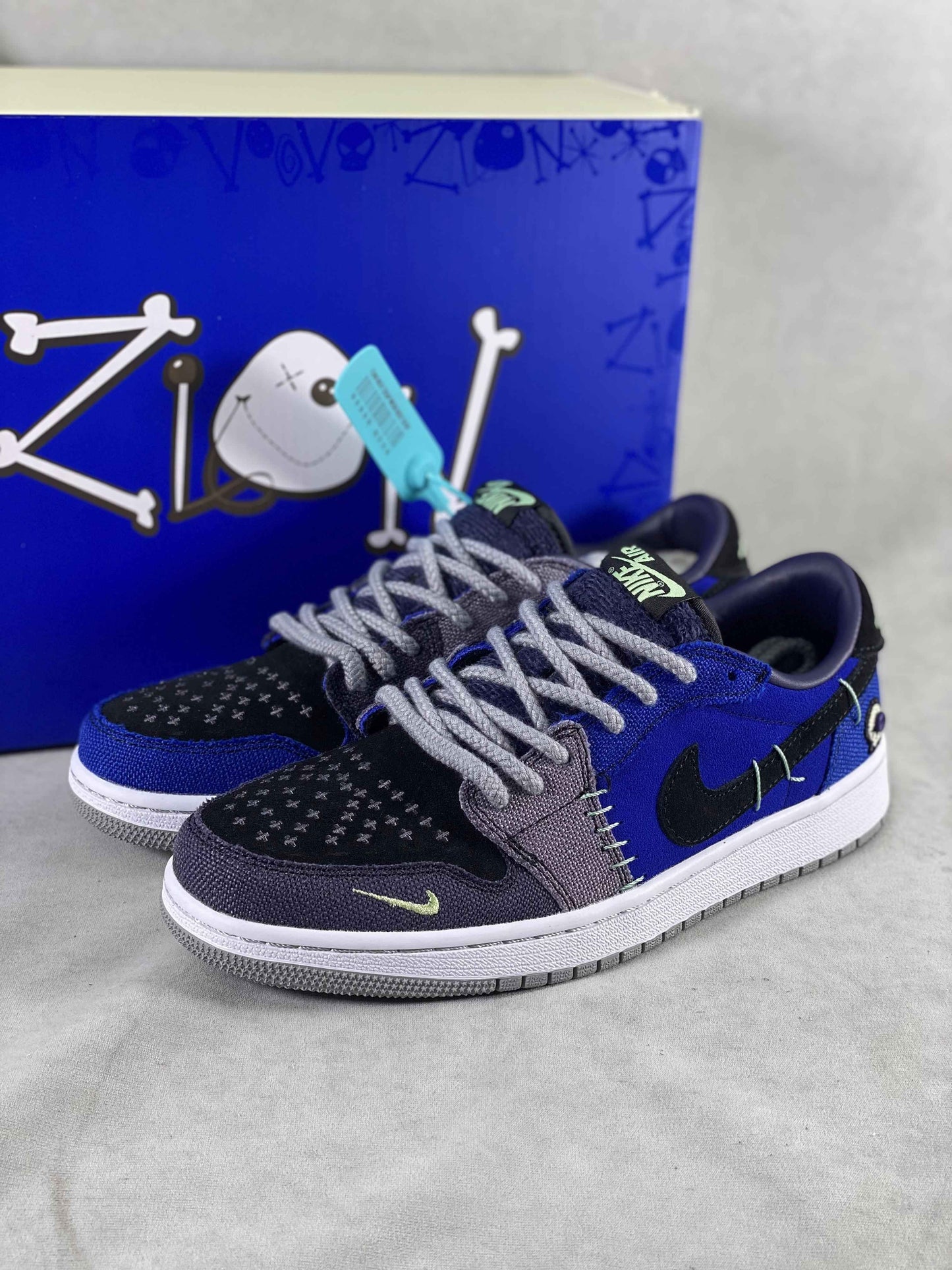 Custom Air Jordan 1 Voodoo Alternate Low OG ZION Sneakers