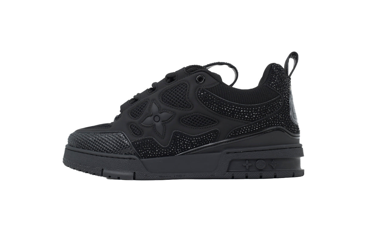 Monogram All Black Diamond Surface Monogram Sneaker