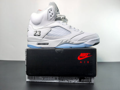 Air Jordan 5 OG White Metallic Luxury Urban Wear