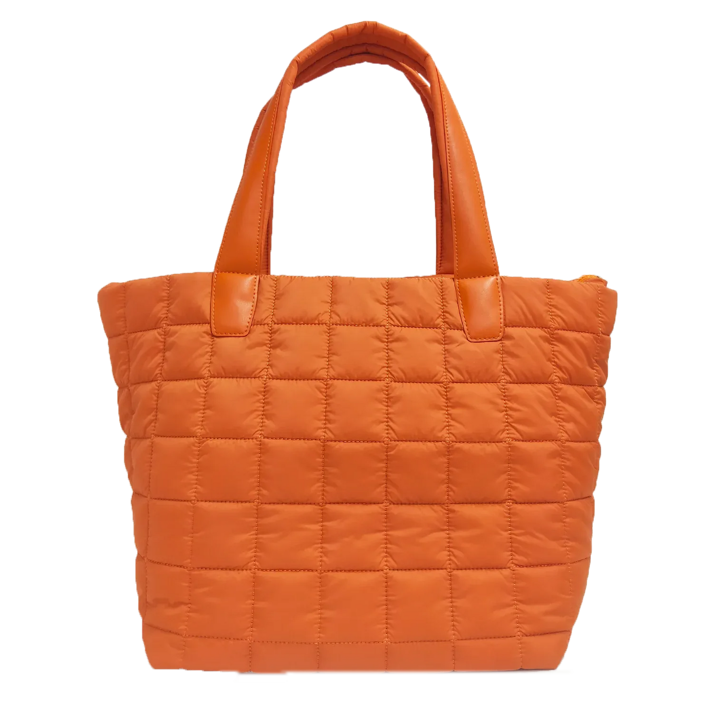 Quilted Nylon Tote – Lightweight, Triple-Zip, Travel & Work Ready MiamiLeathers.com