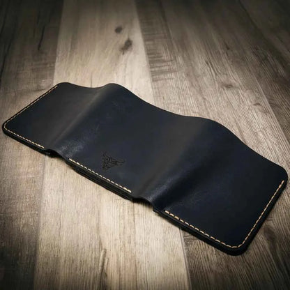 Badge Trifold Wallet - Black