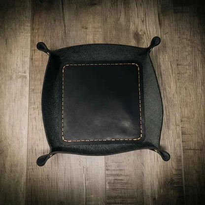 Valet Tray - Black Bull Sheath Leather