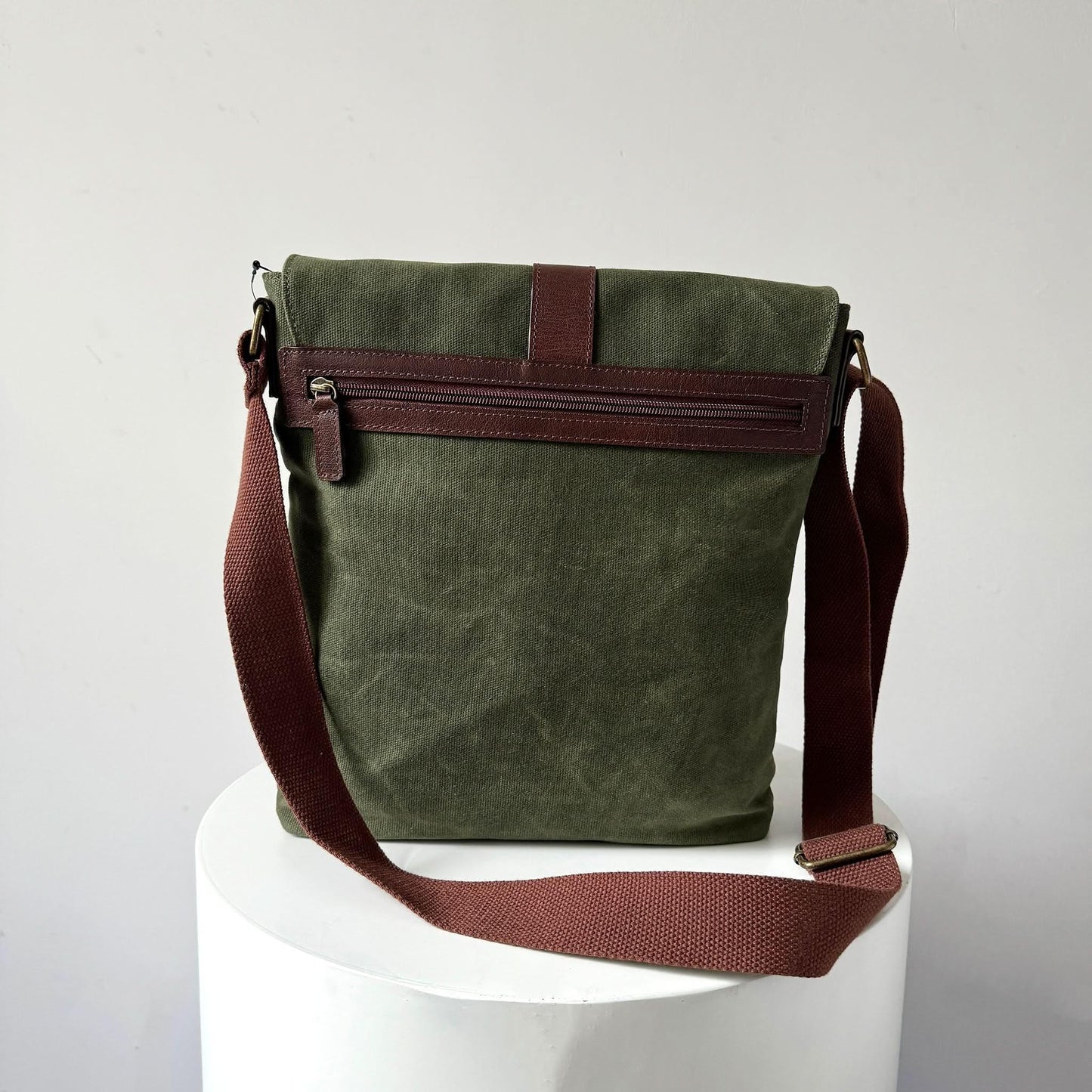 Messenger Bags, Maxwell Leather/Waxed Canvas Messenger Bags MiamiLeathers.com
