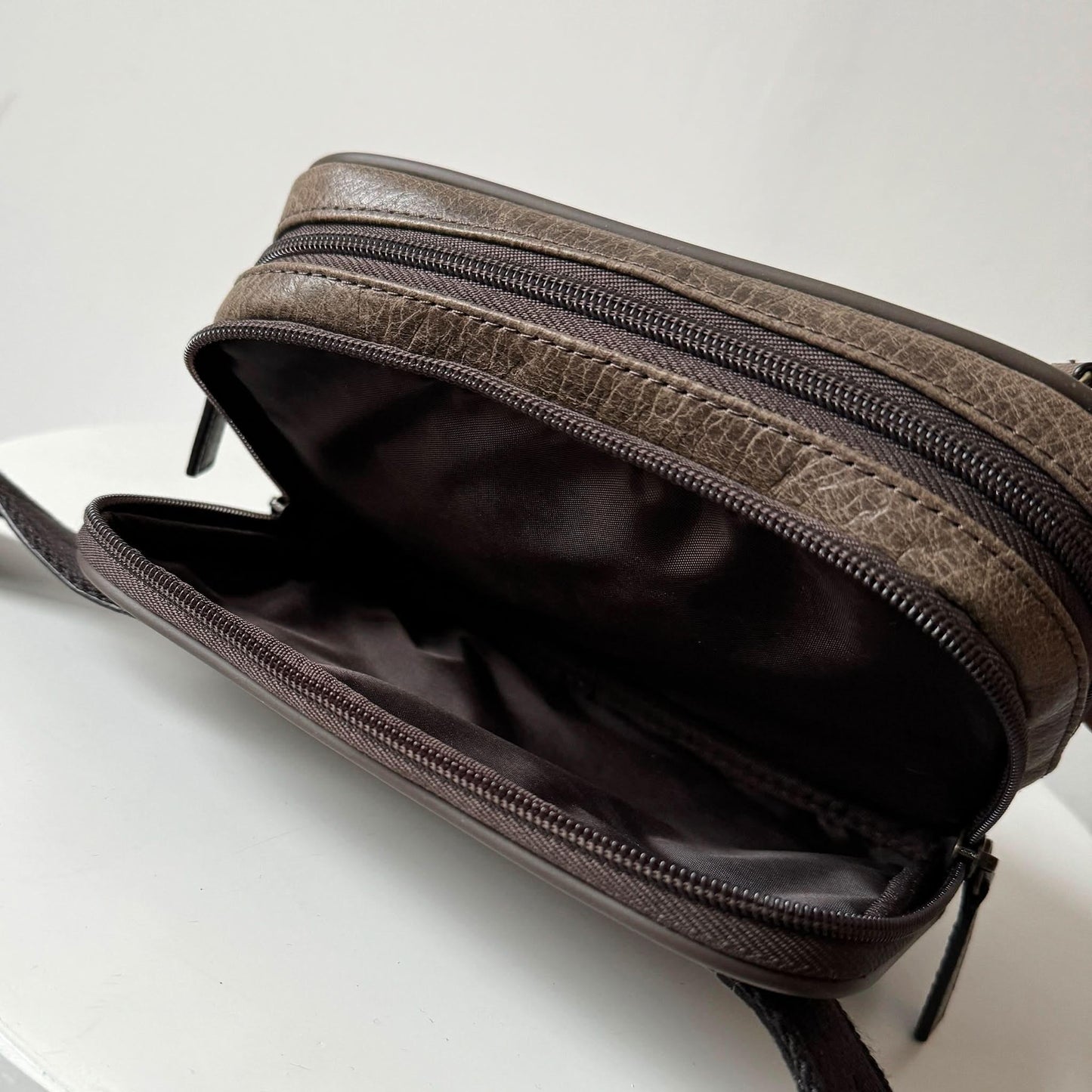 Full-Grain Crazy Horse Leather Waist Bag MiamiLeathers.com