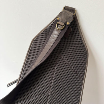 Full-Grain Crazy Horse Leather Sling Bag – Rugged Style, Two-Way Carry MiamiLeathers.com